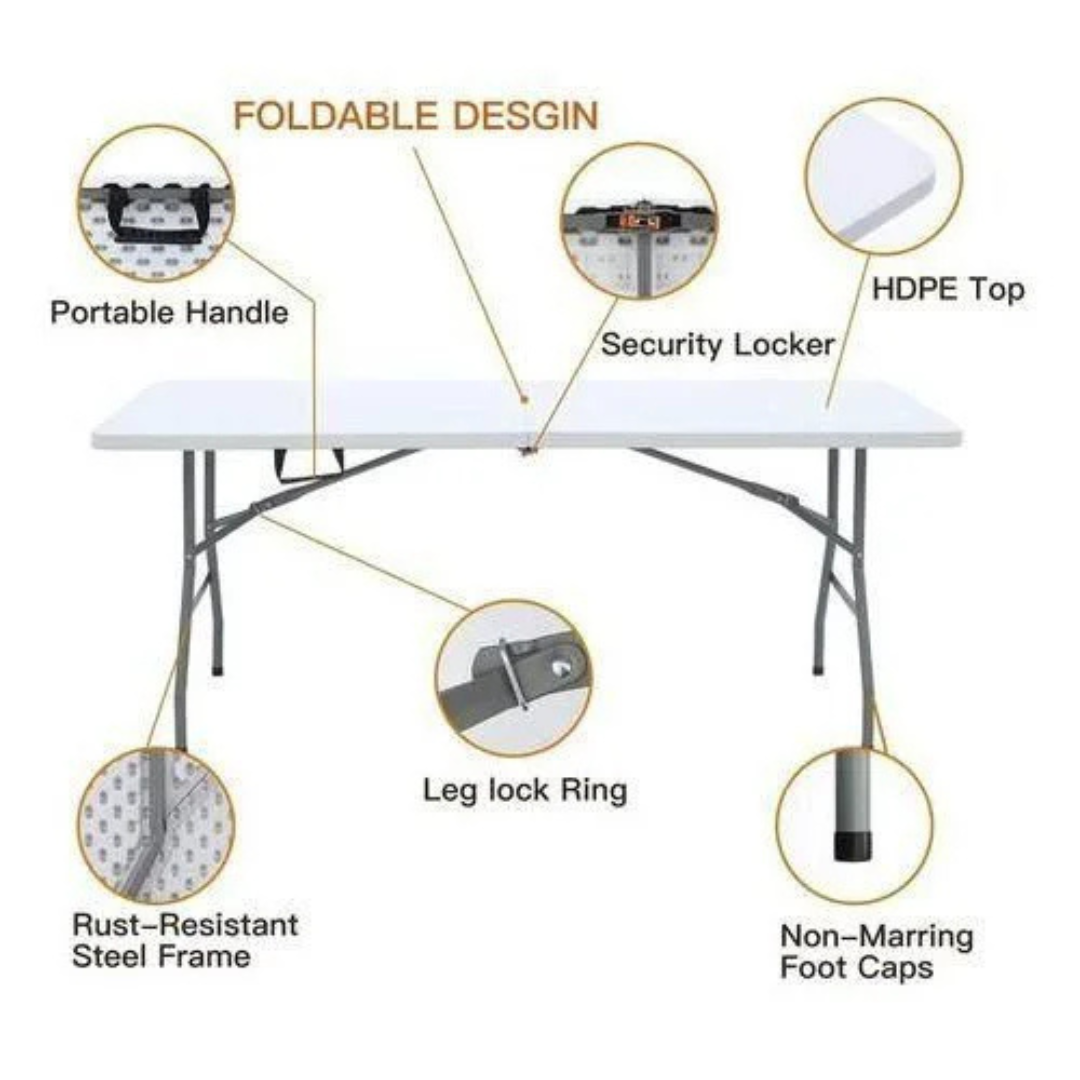 1.8m Foldable Table Kenya | Ksh 9,950 — Banquet 1.8m Foldable Table Kenya | Ksh 9,950 — Banquet